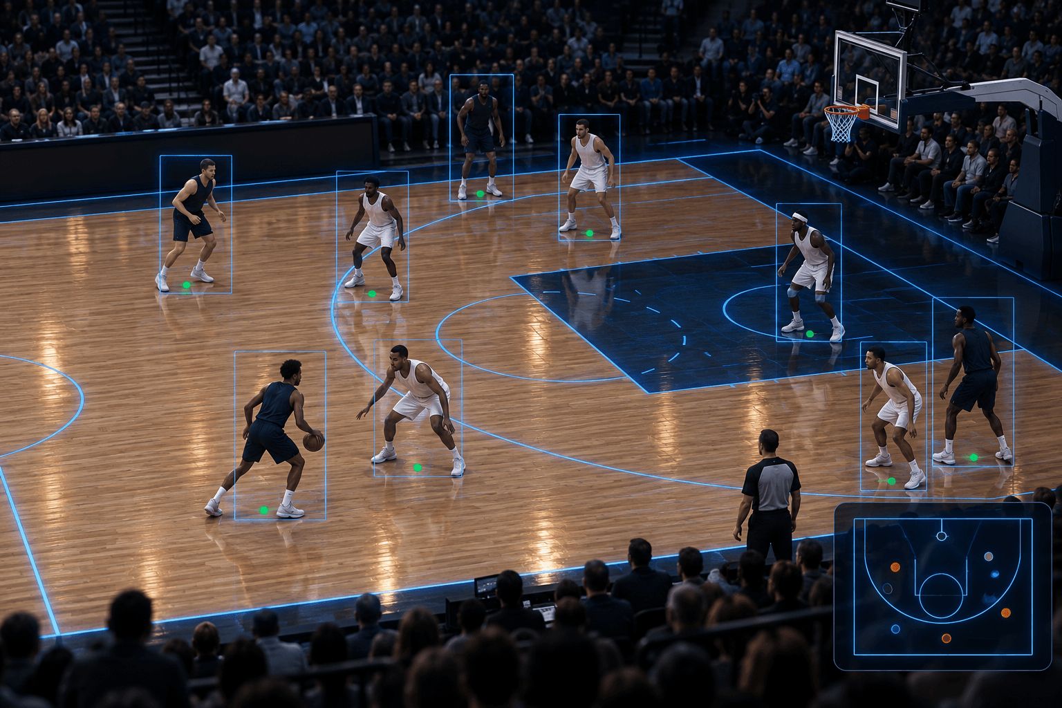 Broadcast Player Tracking: Court Registration and Re-ID