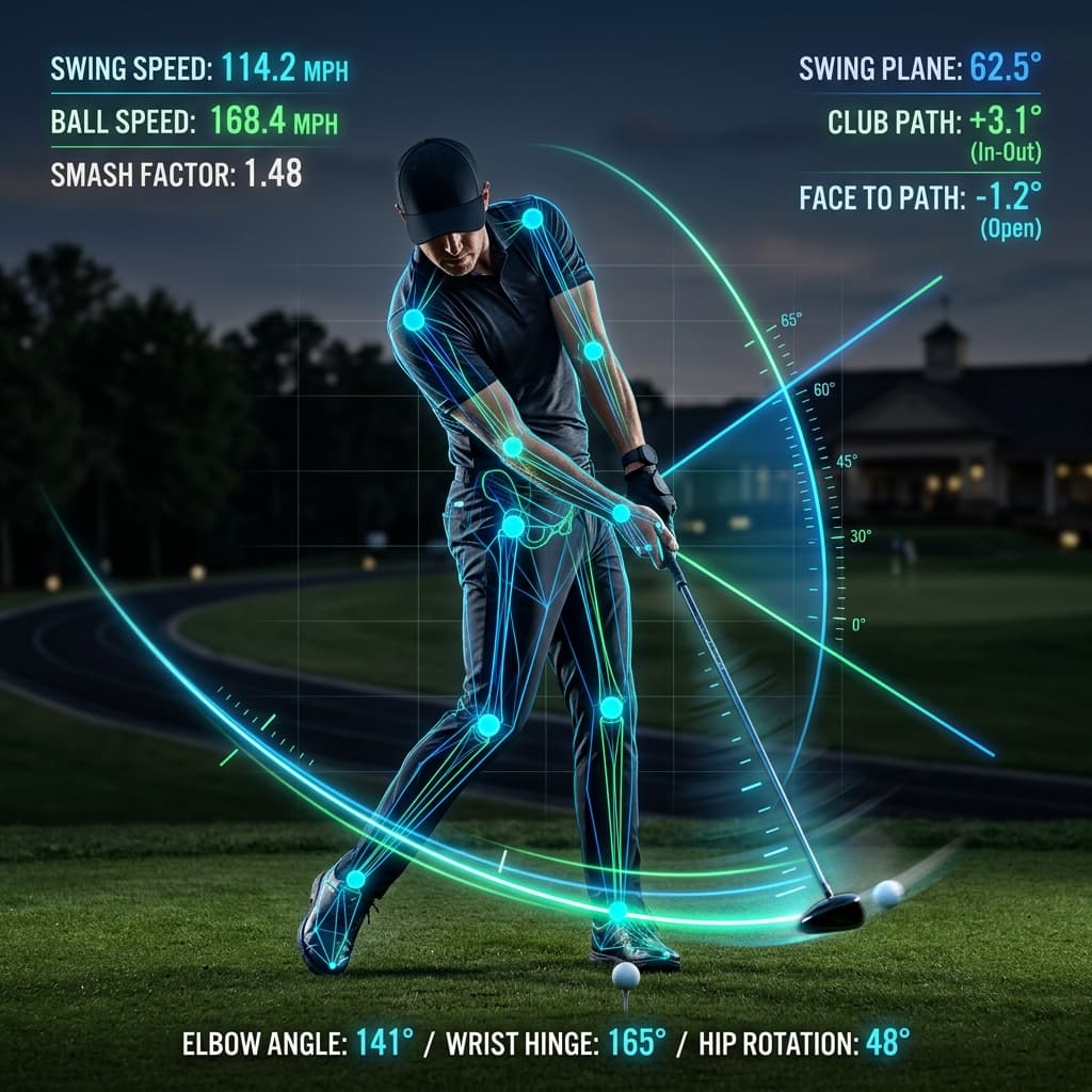 Golf Swing Biomechanics Skeletal Tracking and Angle Analysis