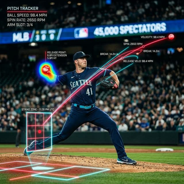MLB pitch analytics and strike zone mapping