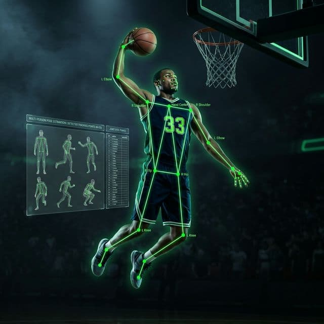 NBA skeletal tracking and pose estimation