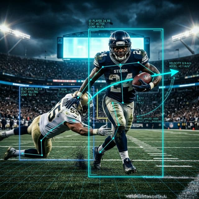 NFL bounding box and trajectory tracking