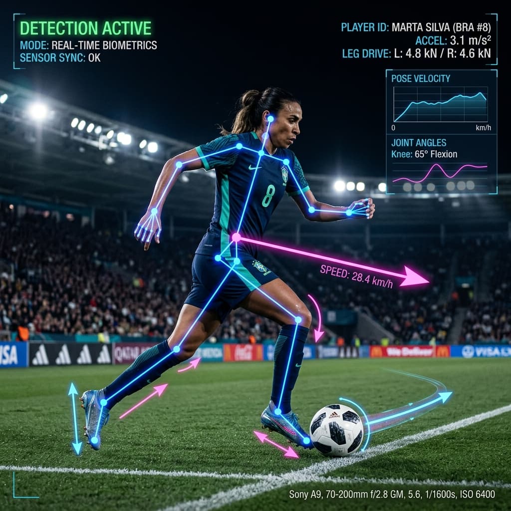 Skeletal Pose Tracking on Female Football Athletes