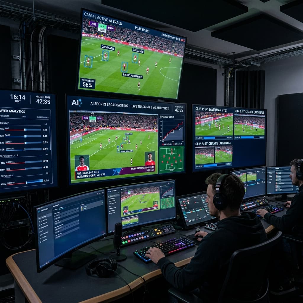 AI-Powered Broadcast Control Room and Highlight Automation