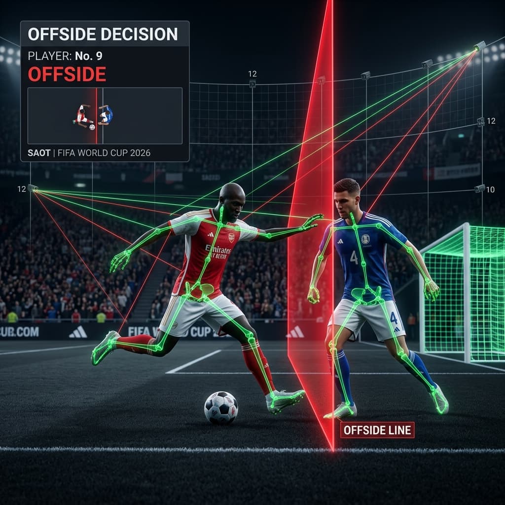 Semi-Automated Offside Technology SAOT at the 2026 World Cup