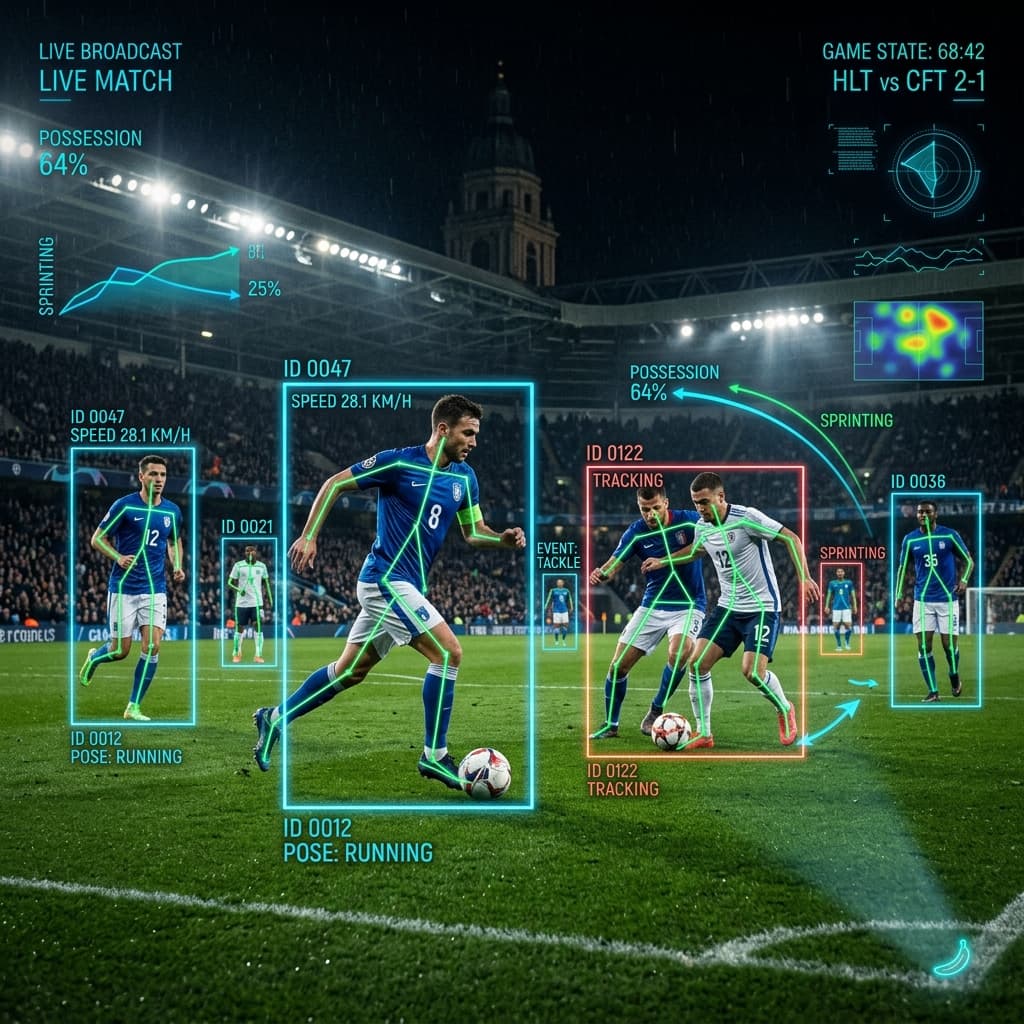 Computer Vision in Sports: Player Tracking, Ball Tracking and Event AI